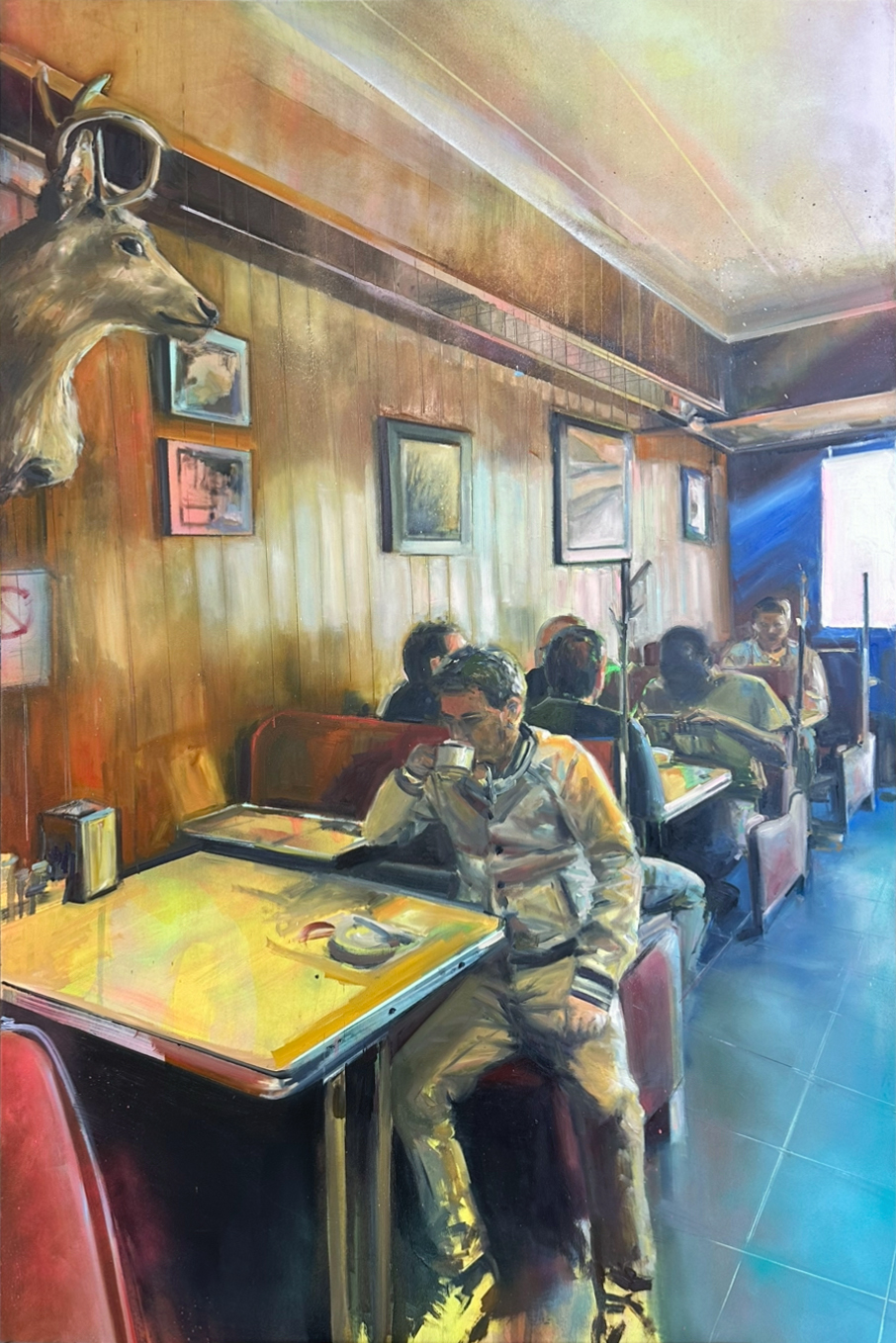 Marcia Harris's painting, The Protagonist, 2023, Collection of Glenbow
